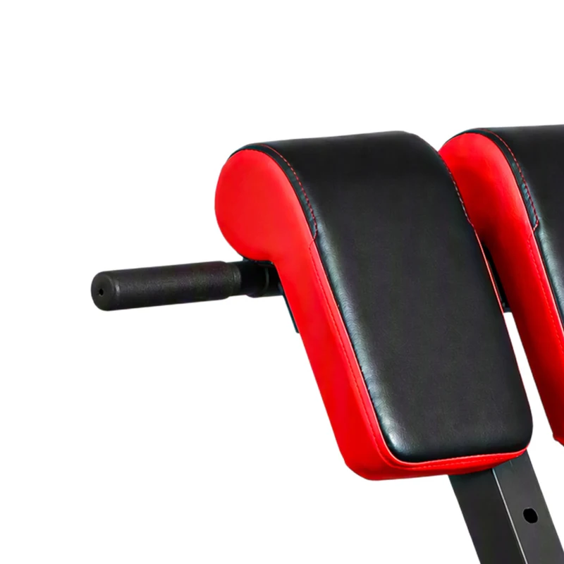 Soozier Foldable Roman Chair Hyperextension Bench, 660LBS Adjustable Weight Bench for Home Gym, Black