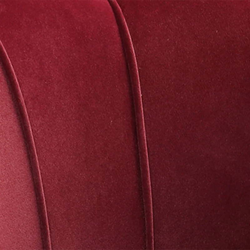 HOMCOM Modern Accent Chair, Velvet-Touch Fabric Leisure Club Chair with Gold Metal Legs for Bedroom, Wine Red