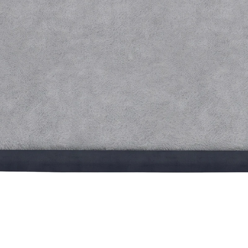 Qaba Baby Play Mat, 1.2" Thick, 71" x 59", Soft Flannel, Water-Resistant, Non-Slip Backing for Crawling Playing, Dark Grey