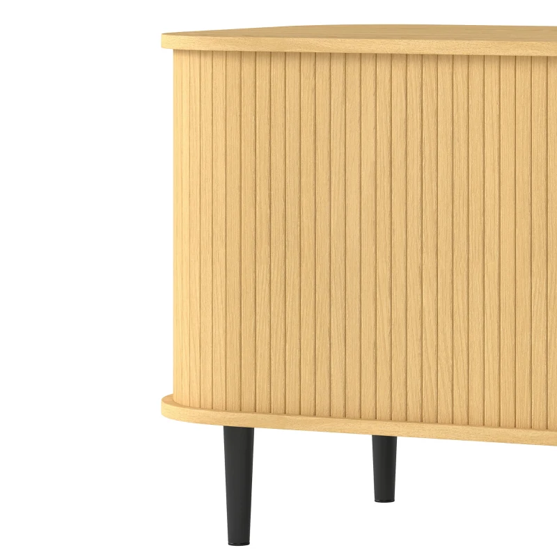 PawHut Cat Litter Box Enclosure with Sliding Door, Litter Mat, Fit Most of Litter Box, End Table, Modern Style