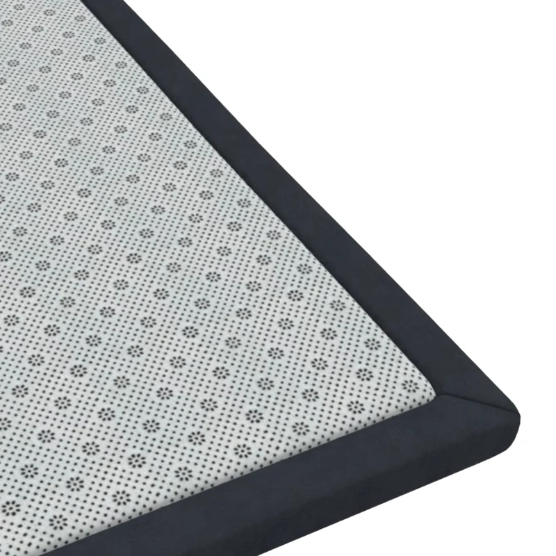 Qaba Baby Play Mat, 1.2" Thick, 71" x 59", Soft Flannel, Water-Resistant, Non-Slip Backing for Crawling Playing, Dark Grey