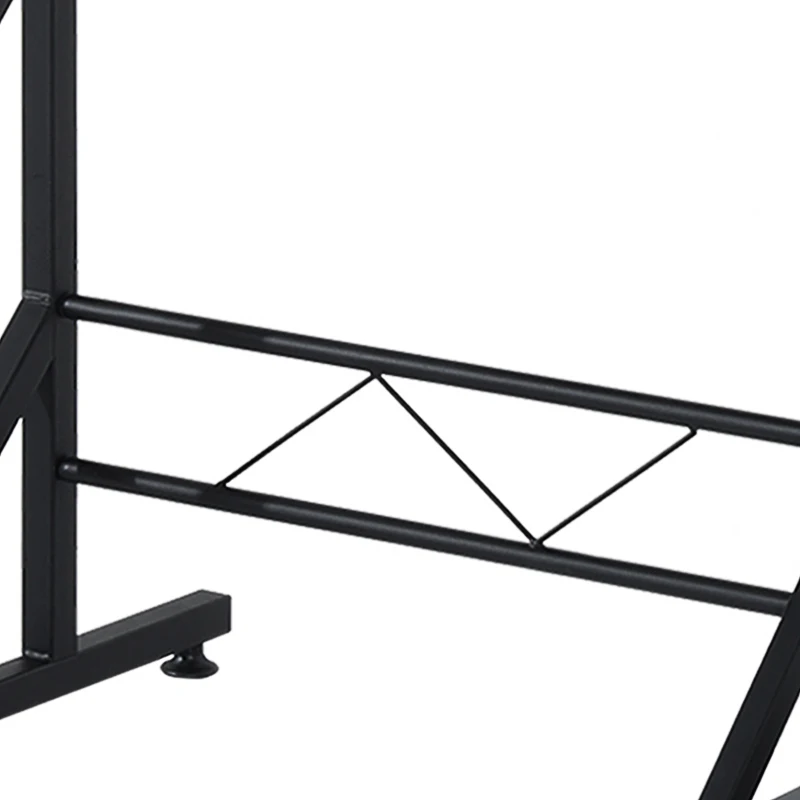 HOMCOM Computer Desk with Keyboard Tray, Writing Desk with Drawer, Workstation for Home Office, Black (35.4"Lx19.7"Wx39.4"H)