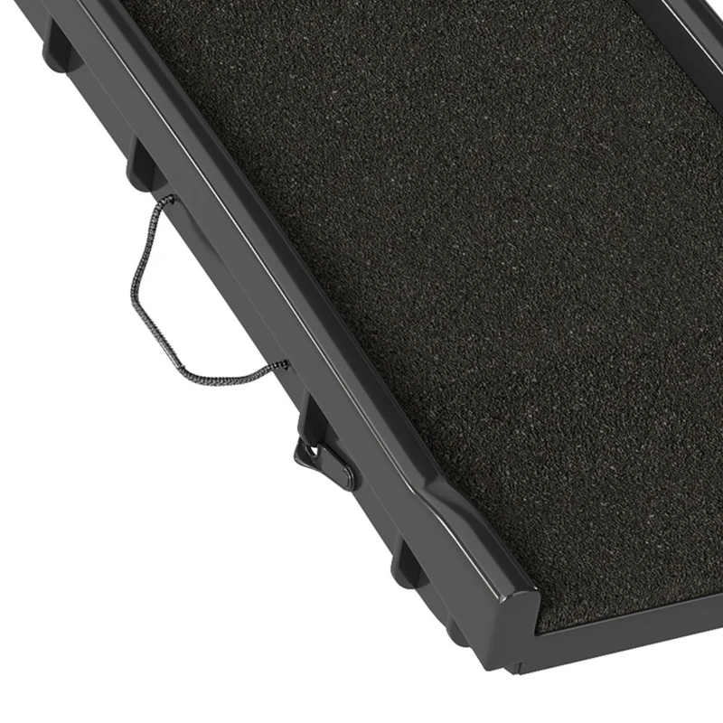 PawHut 61 Inches Folding Pet Ramp with Frosted Surface, Raised Side Rails, for Cars, SUVs
