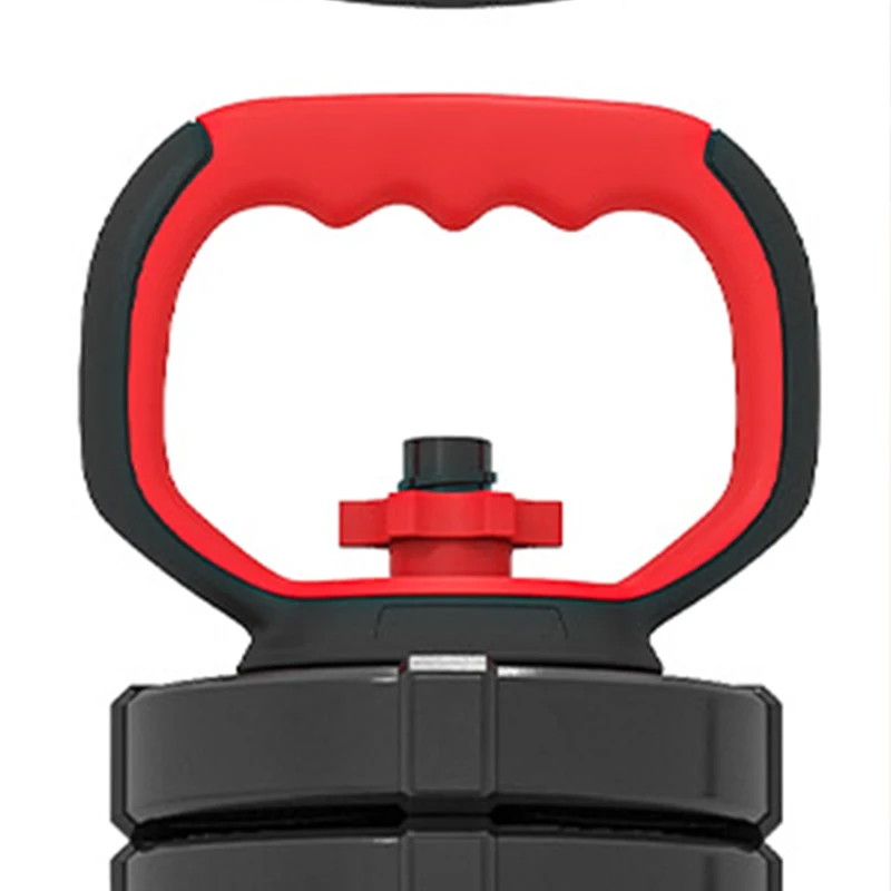 Soozier 66 lb 5-in-1 Adjustable Dumbbell Set Connector, Converts to Barbell, Kettlebell, Push-Up Stand and Plates