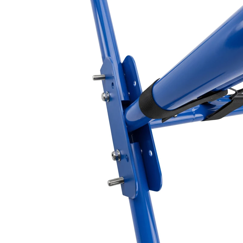 Soozier 3 in 1 Pickleball Net, Foldable Pickle Ball Net with Rebounder, Adjustable Height and Angle, Metal Frame, Blue