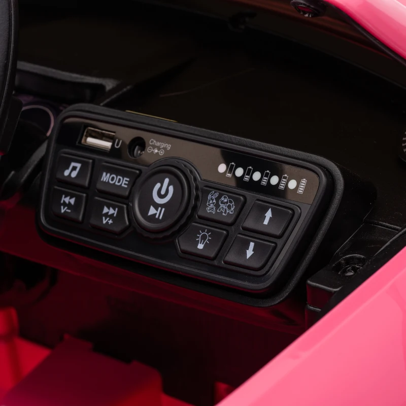 Qaba 12V Ride on Car for Kids, Audi TT RS Licensed Electric Car with Remote Control, Dual Motors, for 2-3 Years, Pink