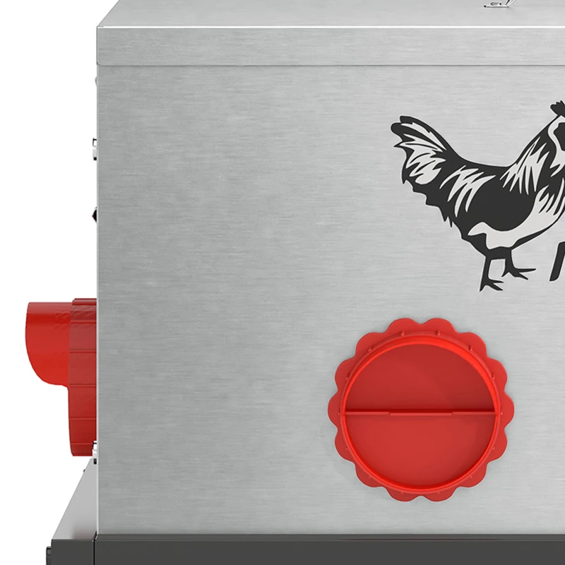 PawHut 35LB Automatic Chicken Feeder, Metal Poultry Feeder w/ 6 No-Waste Ports & Lid, Rat Proof, Weatherproof Design and Stand