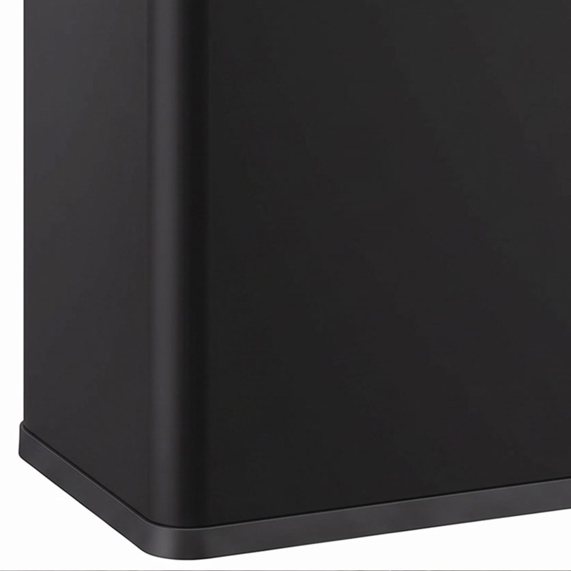 HOMCOM Automatic Trash Can, 15.8Gal / 60L Touchless Garbage Can with Dual Compartments, Stainless Steel, Black