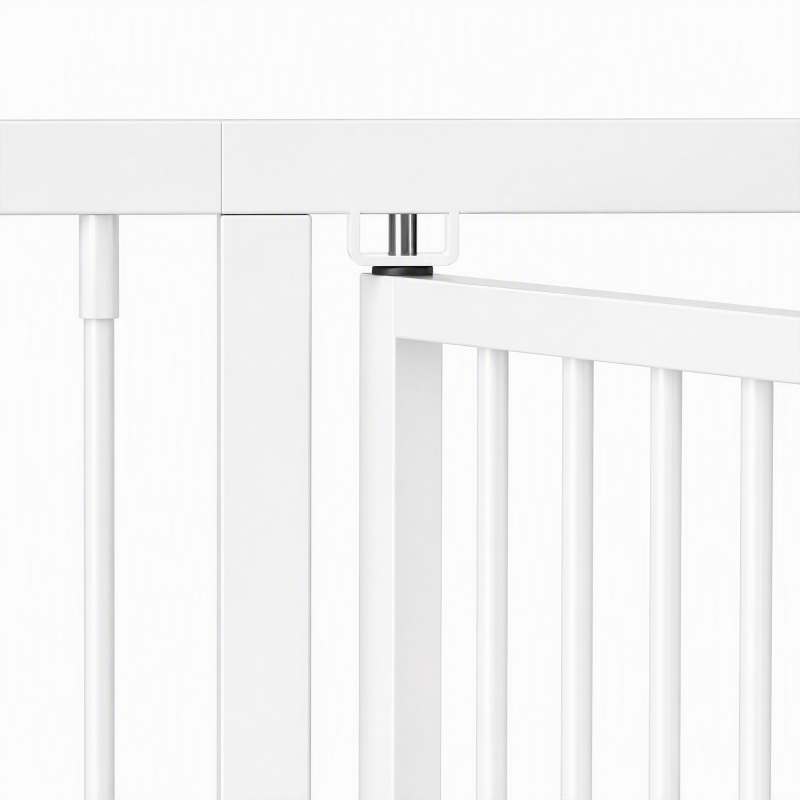 PawHut 71" Extra Tall Cat Gate,  29"-39" Wide Pet Gate with No Drilling, Narrow Spacing, Pull-Ring Latch, 2 Extension Kits