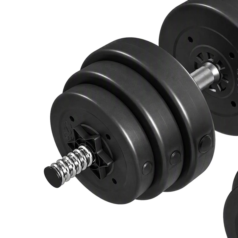 Soozier 3-in-1 Adjustable Dumbbell Set, 110 lb Weights Dumbbells Set for Home Gym with Non-Slip Grip