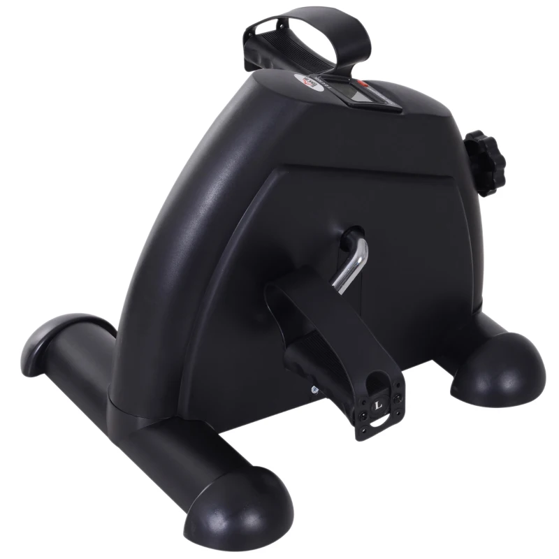 Soozier Portable Mini Pedal Exercise Bike Indoor Cycle Fitness Arm Leg w/ LCD Display, Black