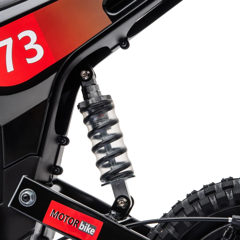 Qaba 24V Kids Electric Motorcycle with 180W Brushless Motor, Suspension, Soft Start, 12" Rubber Tires for 6+ Years, Black