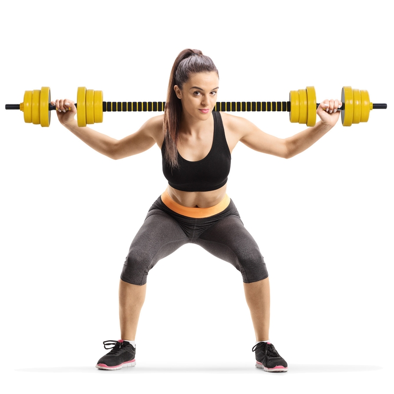 Soozier Dumbbell & Barbell Adjustable Set 44lbs Plate Bar Clamp Rod for Strength Training, Full Body Workout, Muscle Building Men Women Home Gym Sports Area Exercise Ergonomic