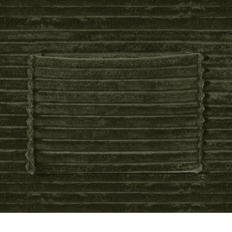 Velvety Fabric Sectional Sofa with Chaise Lounge and Cup Holder, Nimble Couch for Living Room and Bedroom, 66'' L x 39" W x 33" H, Green