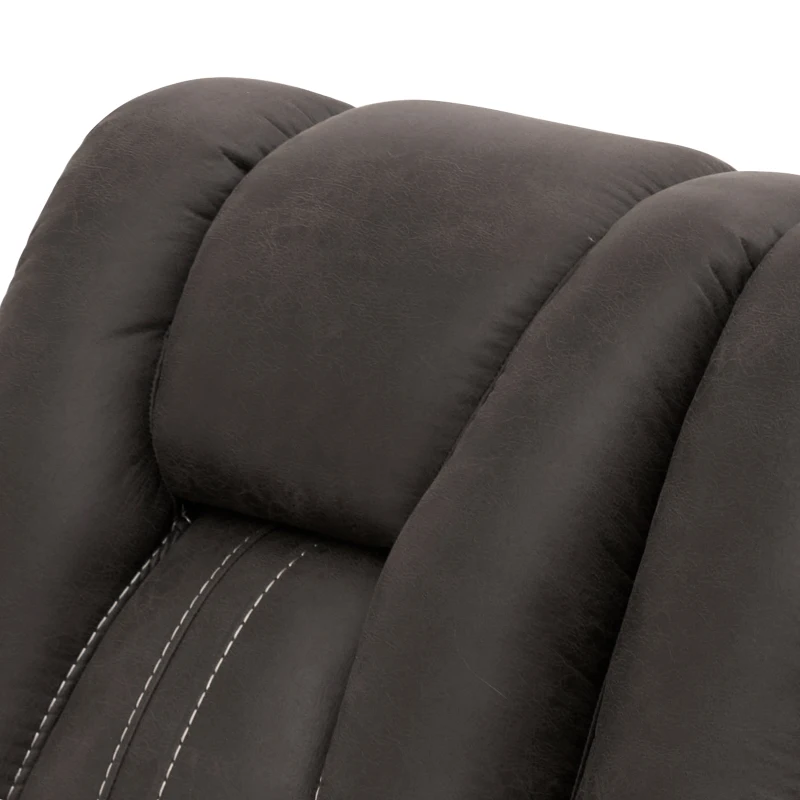Comfortable 3-Seat Reclining Sofa with Console and Cup Holders, Modern Recliner Couch with Power Outlets and USB Ports, 84'' L x 38" W x 40" H