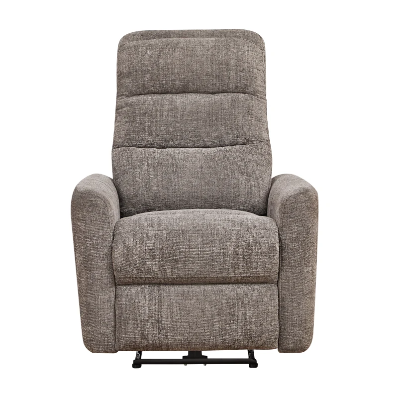 Wide Power Fabric Recliner with Adjustable Headrest and 30D Foam, Ergonomic Upholstered Chair for Living Room, 32'' L x 36"W x 43" H, Gray