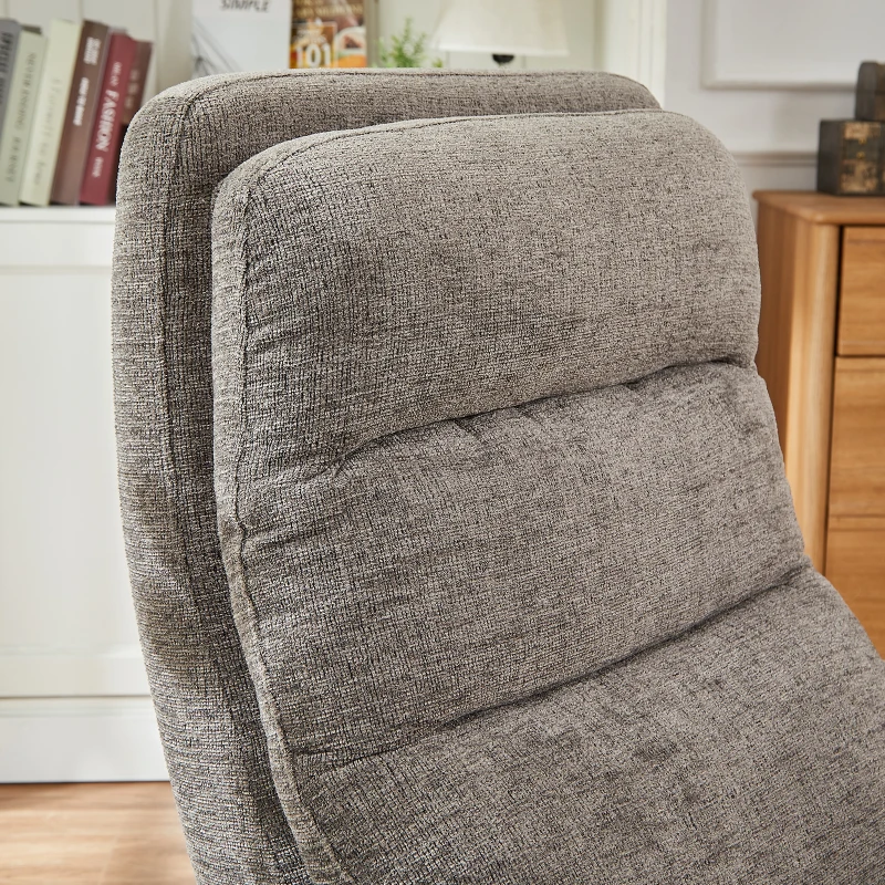 Wide Power Fabric Recliner with Adjustable Headrest and 30D Foam, Ergonomic Upholstered Chair for Living Room, 32'' L x 36"W x 43" H, Gray
