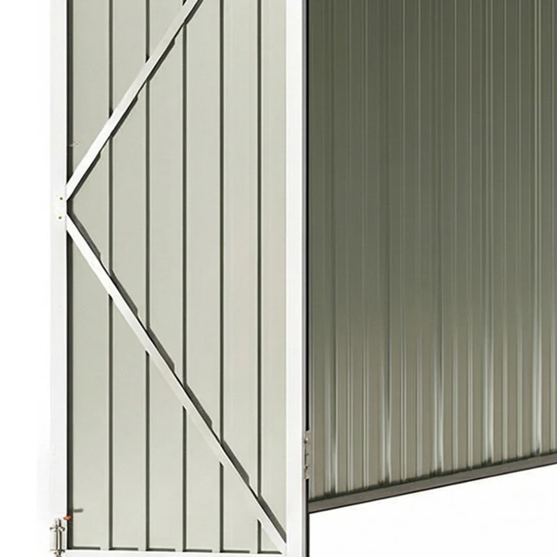 Outsunny 10' x 10' Metal Shed, Heavy Duty Outdoor Storage Shed with 4 Vents and Lockable Double Doors, Dark Grey