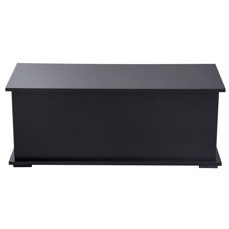 HOMCOM Lift Top Storage Bench, 39.4" Modern Storage Chest with 264 lbs. Weight Capacity, Black