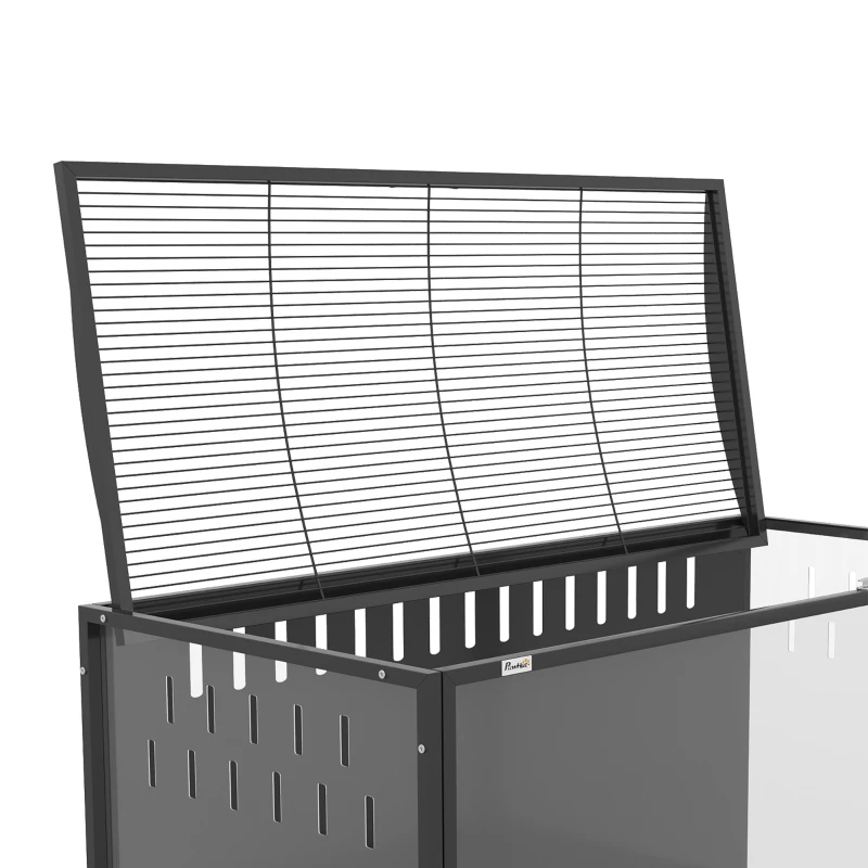 PawHut 41.3" L Hamster Cage, Large Hamster Habitats Steel Frame Chewproof, Deep Bedding Space for Pets Enrichment
