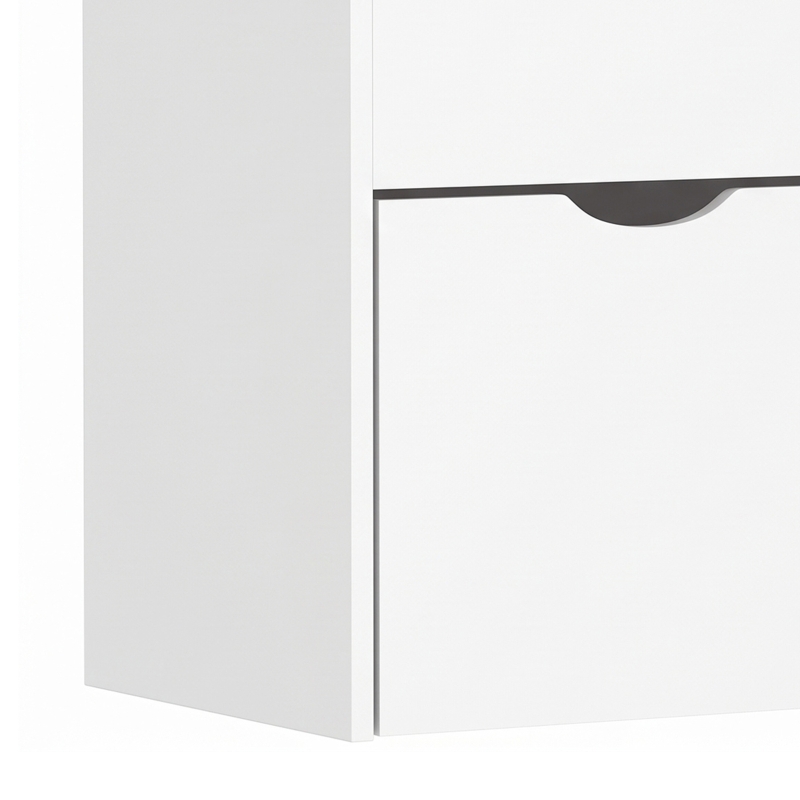 Qaba Kids Bookshelf with 3 Tier Display Shelves, Drawer for Nursery, White