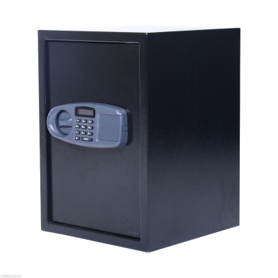 HOMCOM Electronic Wall Safe Box Digital Lock Standing Safety Security Cash Jewelry Home Office Hotel Black