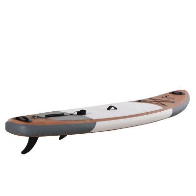 Soozier 11' x 31.5'' x 6.25'' Inflatable Stand Up Paddle Board with Accessories, Including SUP Paddle, Carry Bag, & Air Pump, Brown