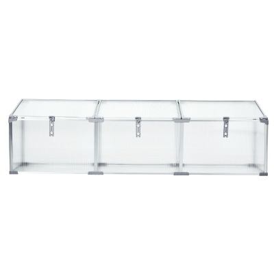 Outsunny 71" Aluminum Vented Cold Frame Mini Greenhouse Kit