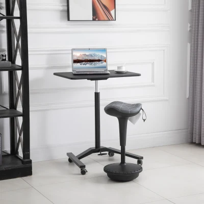 Vinsetto Wobble Stool Chair with 360° Swivel, Adjustable Height, Gray