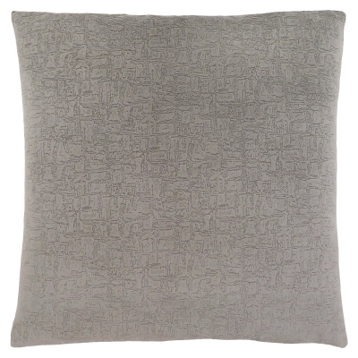 Monarch 18" x 18" Mosaic Velvet Decorative Throw Pillow (1 pc) - Grey