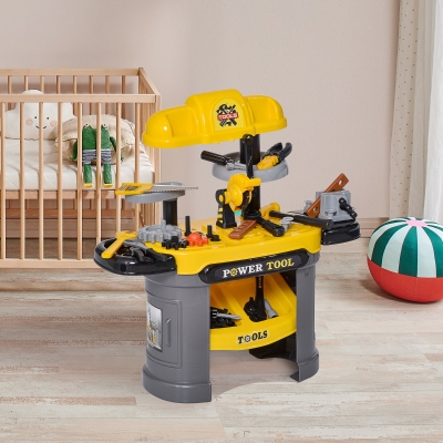 Kids Workbench 26" x 11.75" x 26.75" Yellow