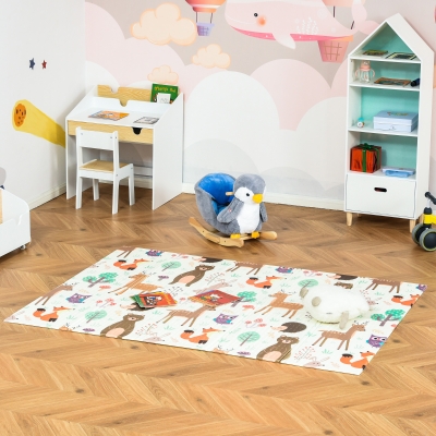 Qaba Foldable Baby Play Mat, Made With Comfortable Foam, Water-proof Surface, and Foldable Design, 78.75"L x 59"W x 0.4"T