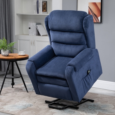 HOMCOM Electric Power Lift Recliner Chair with Remote Control for Elderly With Footrest Reinforced Heavy Duty Reclining Mechanism Living Room