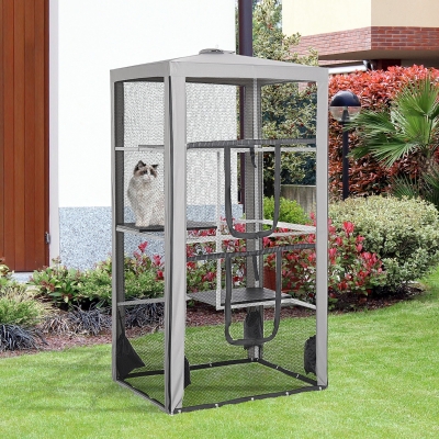 pawhut cat enclosure