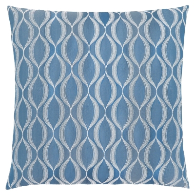 Monarch 18" x 18" Wave Pattern Throw Pillow (1 pc) - Blue