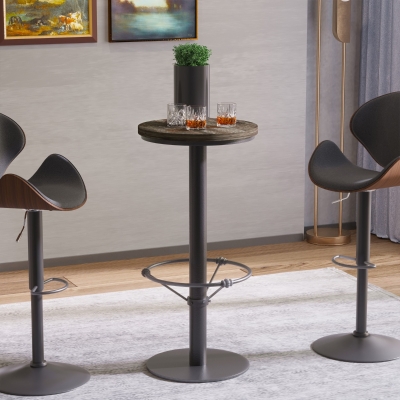 Bar table 19.5"x42" Rustic Brown