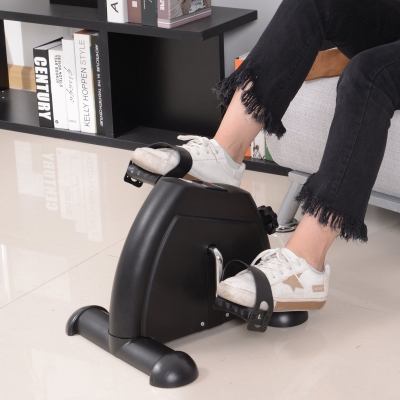 Soozier Pedal Exerciser Portable Mini Exercise Bike Indoor Cycle Fitness Arm Leg w/ LCD Display