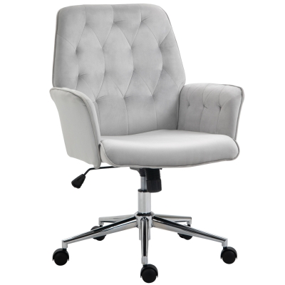 Vinsetto Modern Tufted Home Office Chair Executive Seat with Lumbar Support and Arms