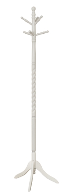 Monarch 72" Traditional Design 6-Hook Solid Wood Coat Storage Rack - Antique White Finish