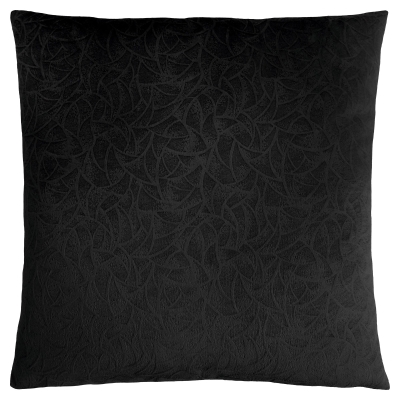 Monarch 18" x 18" Floral Velvet Decorative Throw Pillow (1 pc) - Black