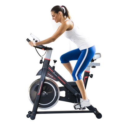 Soozier Upright Stationary Bike Indoor Workout Cycling Bicycle Adjustable