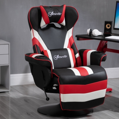 Vinsetto Racing Style Gaming Office Recliner Reclining Video Game Chair