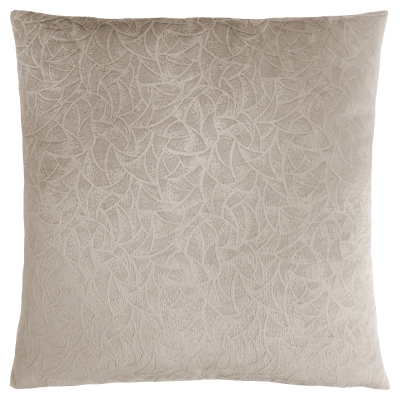 Monarch 18" x 18" Floral Velvet Decorative Throw Pillow (1 pc) - Taupe