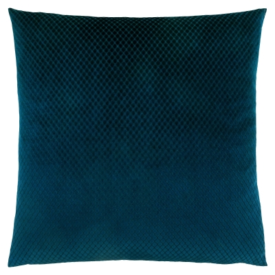 Monarch 18" x 18" Diamond Velvet Throw Pillow (1 pc) - Steel Blue