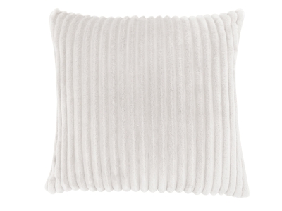 Monarch 18" x 18" Ultra Soft Ribbed Style Throw Pillow (1 pc) - Ivory