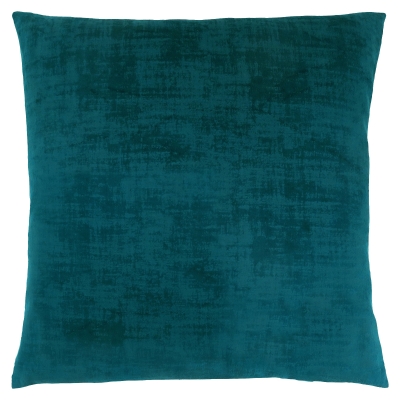 Monarch 18" x 18" Brushed Velvet Decorative Throw Pillow (1 pc) - Turquoise