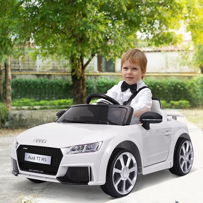 Aosom Officially Licensed Kids Ride-On Car 6V Battery Powered Vehicle Perfect Gift For Kids with Remote Control, Suspension Wheel, Adjustable Speed, White