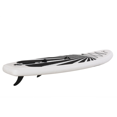 Soozier 11' x 31.5'' x 6.25'' Inflatable Stand Up Paddle Board with Accessories, Including SUP Paddle, Carry Bag, & Air Pump, Black