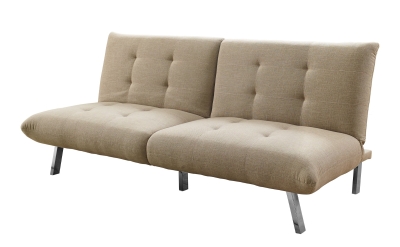 Monarch Split Back Linen Convertible Sleeper Sofa - Sand