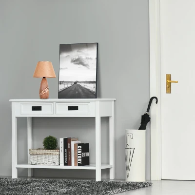 Console Table 39.25" x 15.75" x 31.5" White